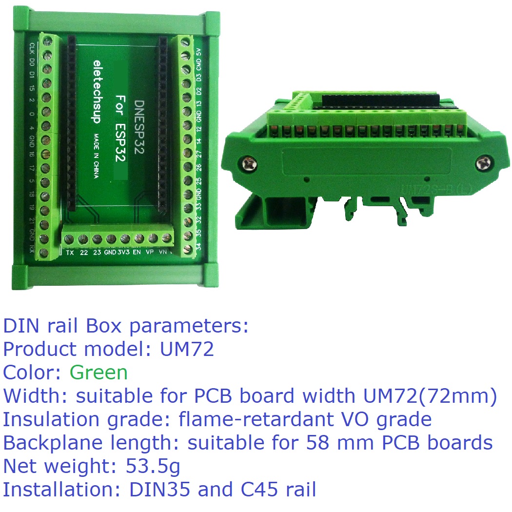ESP32 DIN Rail Mount Screw Ter - Devkitc review and price
