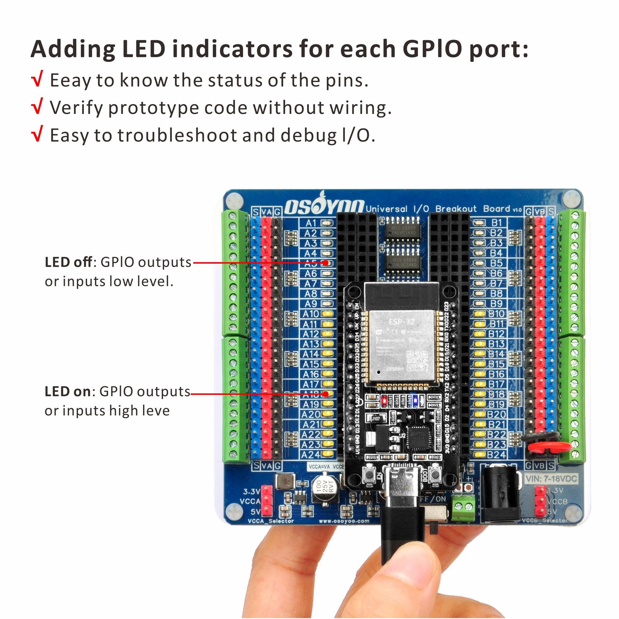 OSOYOO Universal IO Breakout B - Nodemcuv2 review and price